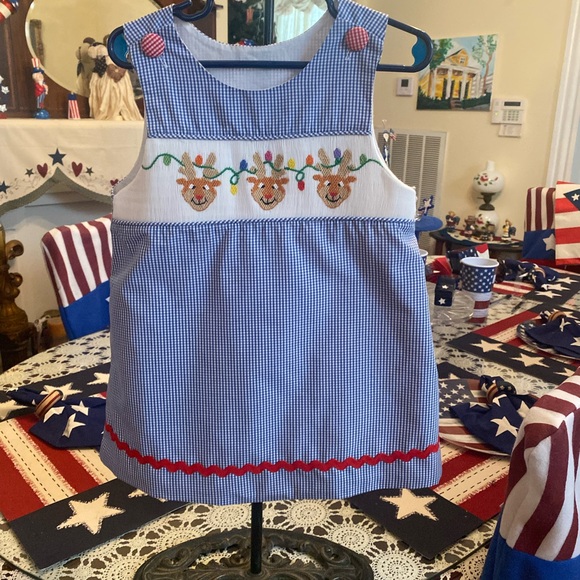 Remember Nguyen Smocked Toddler Girls Dress size 4T - Picture 3 of 16